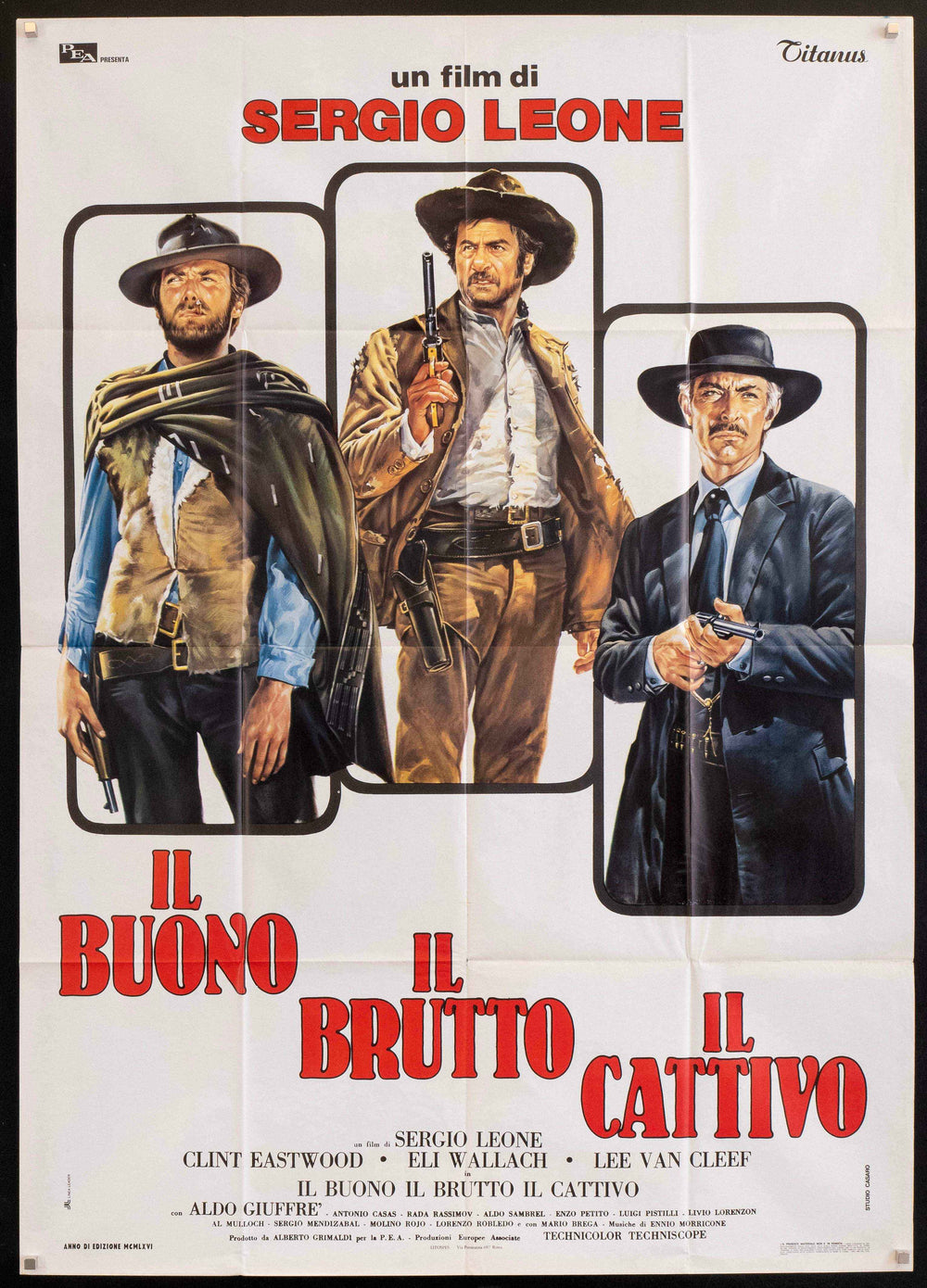 The Good Bad and the Ugly Original Vintage Movie Poster