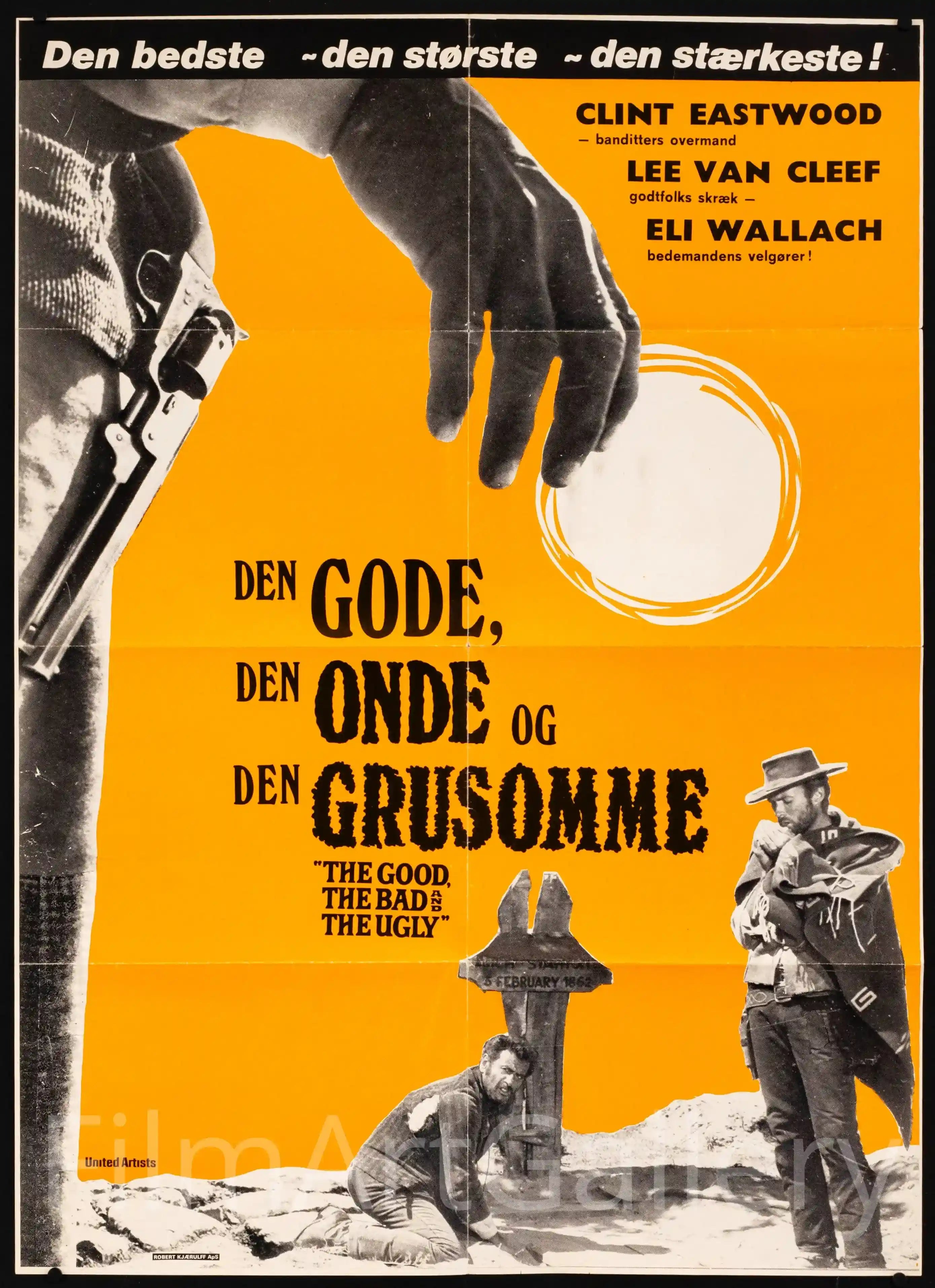 The Good Bad and the Ugly Movie Poster 1970s RI Italian 4 foglio