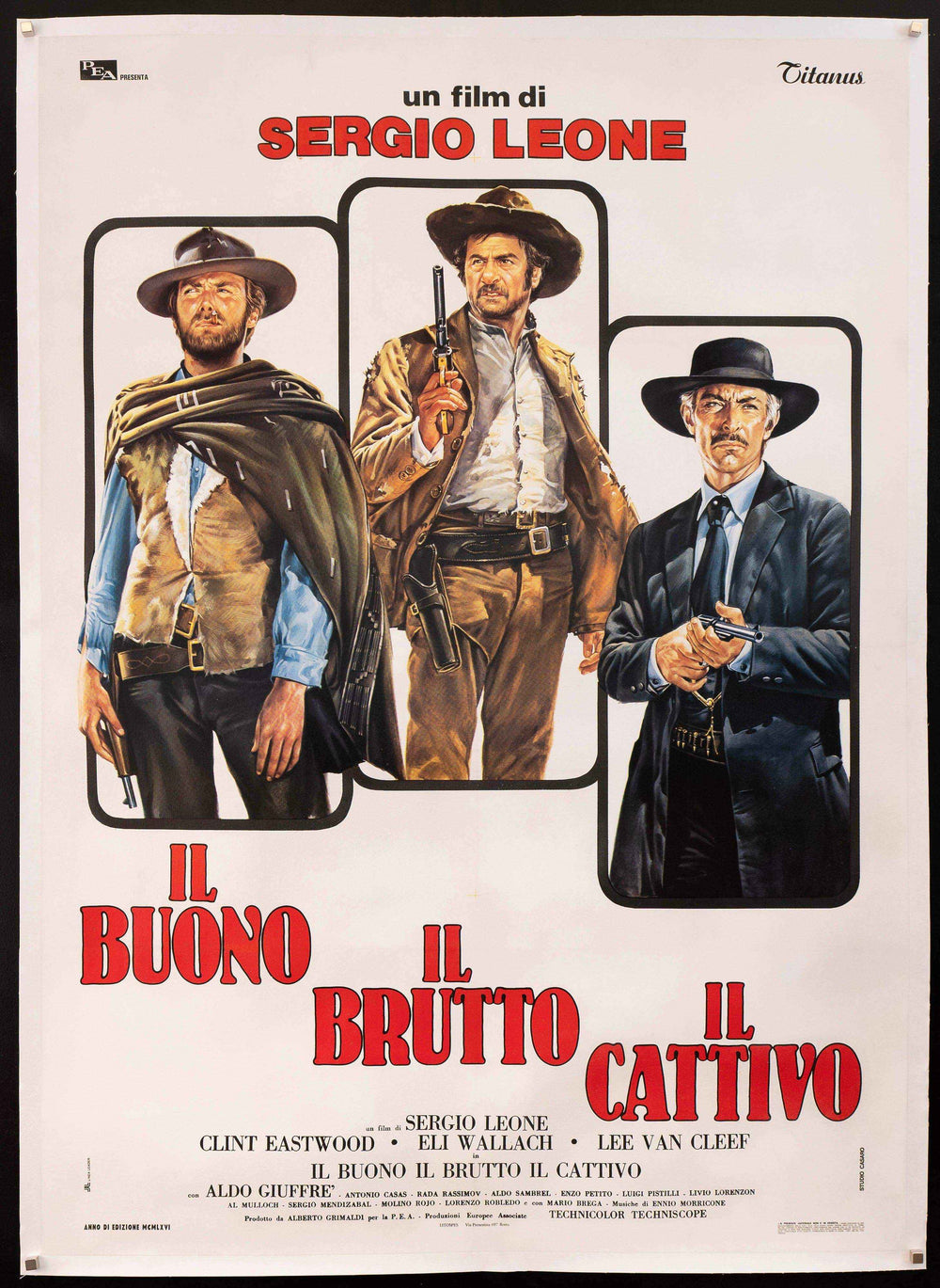 The Good Bad and the Ugly Original Vintage Movie Poster