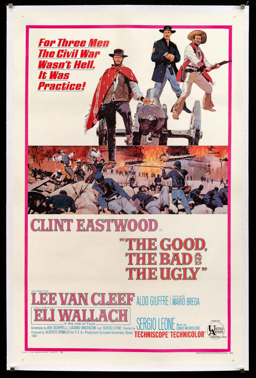 The Good Bad and the Ugly Original Vintage Movie Poster