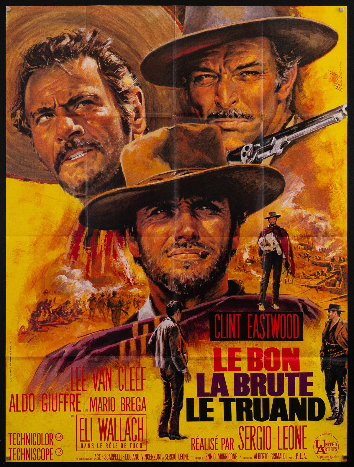 The Good Bad and the Ugly Original Vintage Movie Poster