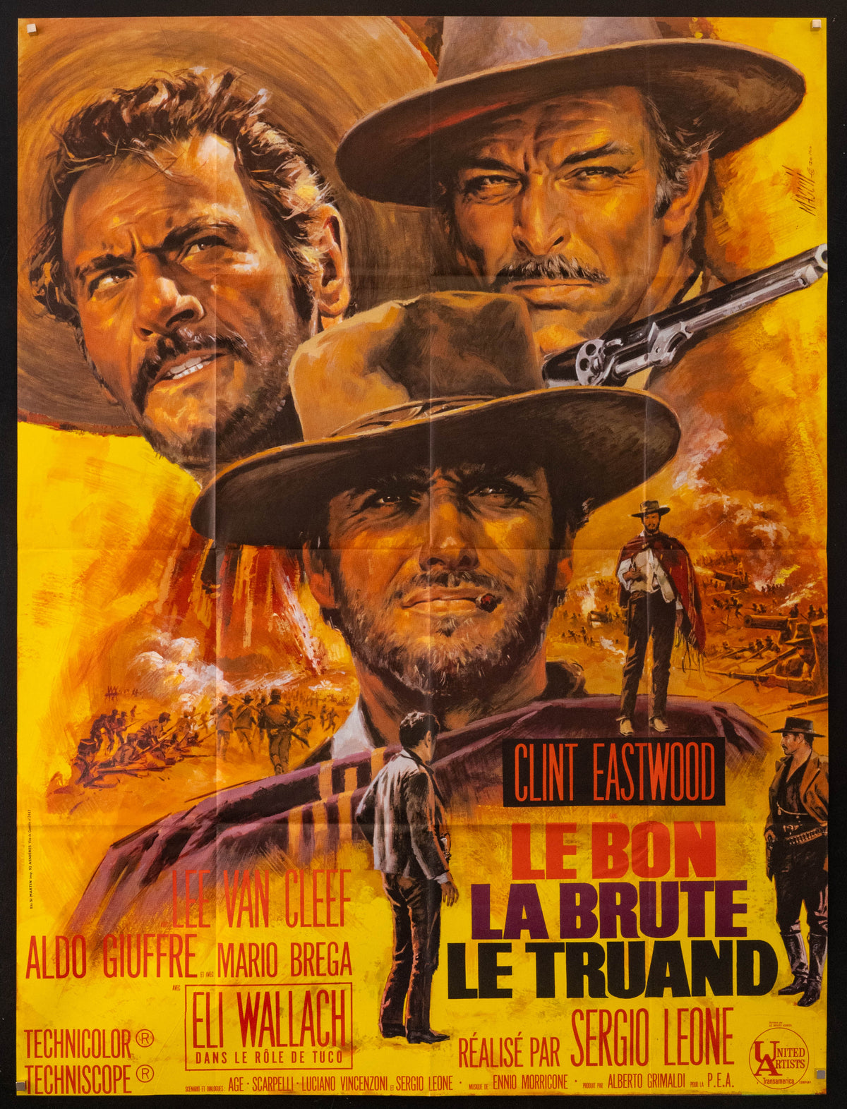 The Good the Bad and the Ugly Original Vintage Movie Poster