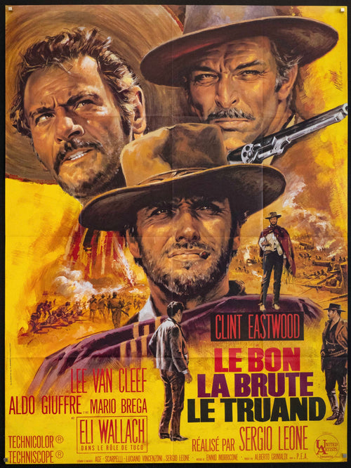 The Good the Bad and the Ugly Original Vintage Movie Poster