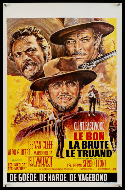 The Good the Bad and the Ugly Original Vintage Movie Poster