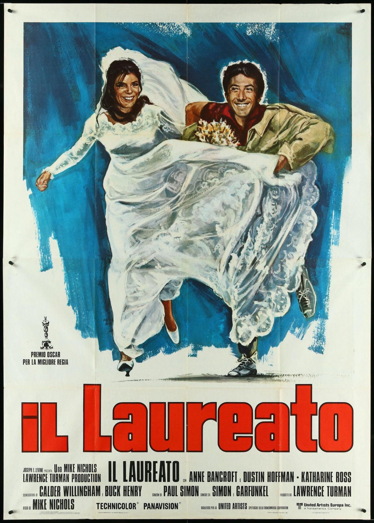 The Graduate Italian 4 Foglio (55x78) Original Vintage Movie Poster