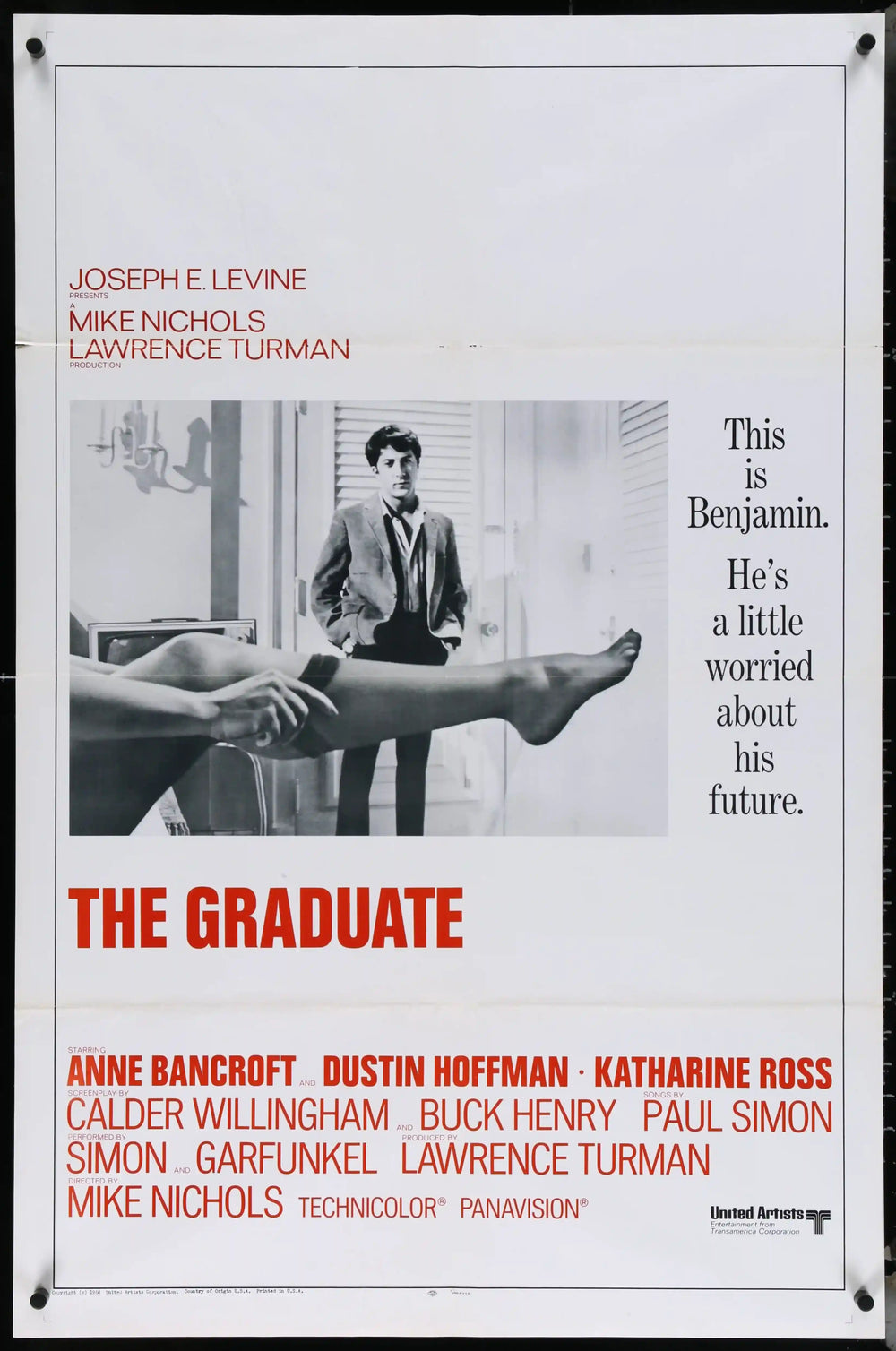 The Graduate Original Vintage Movie Poster