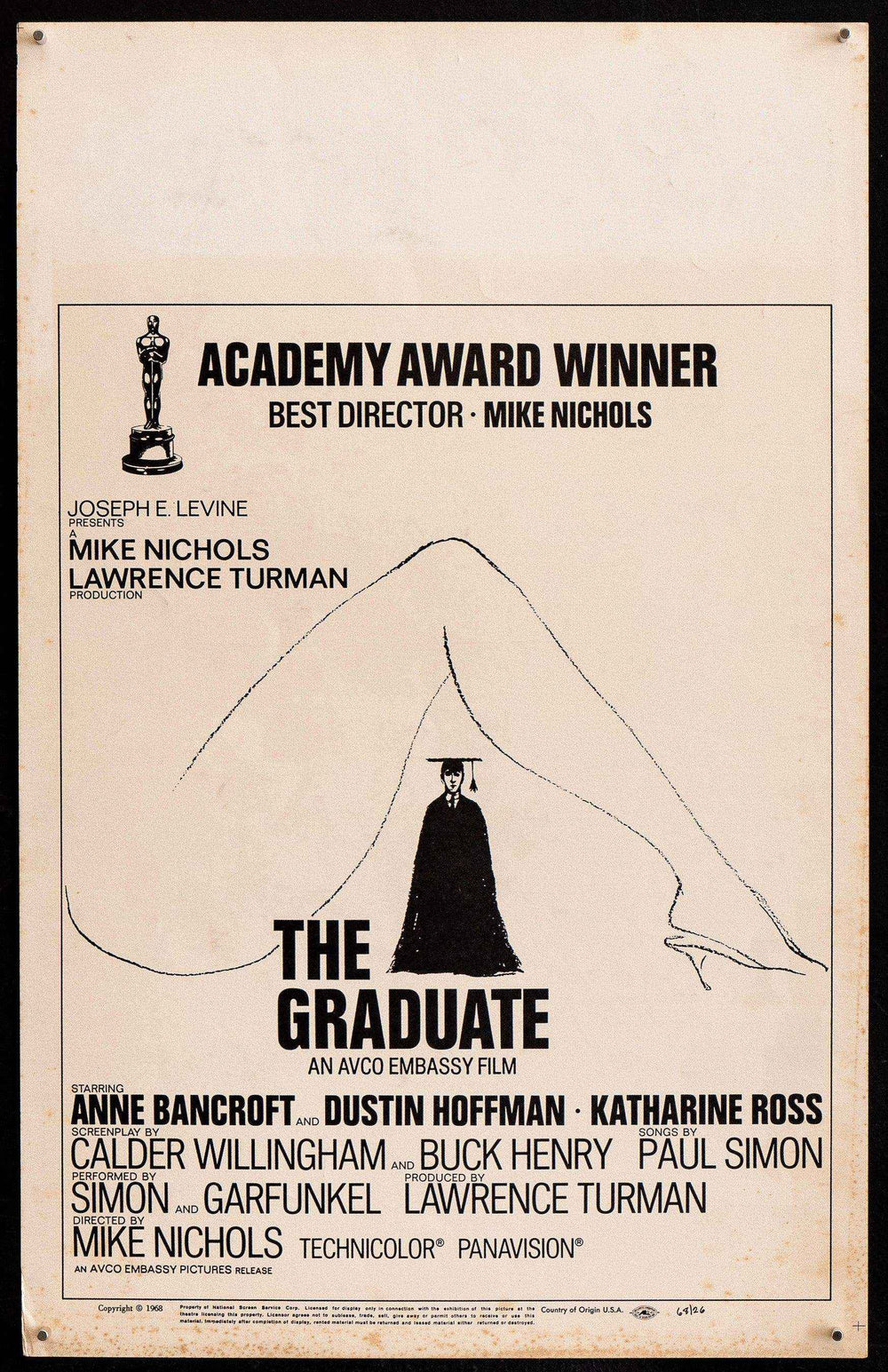 The Graduate Original Vintage Movie Poster