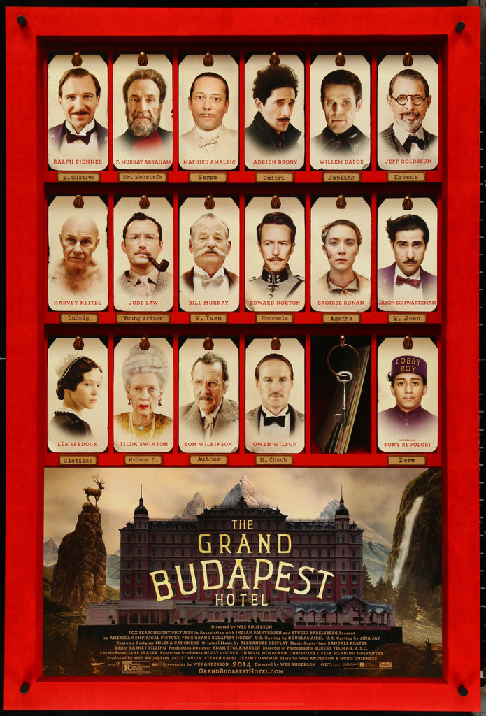 The Grand Budapest Hotel 1 Sheet (27x41) Original Vintage Movie Poster