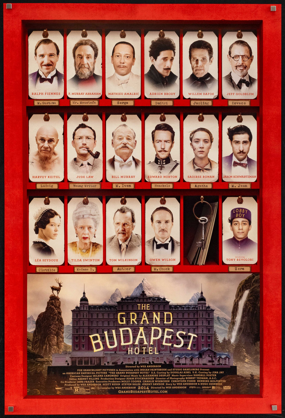 The Grand Budapest Hotel Original Vintage Movie Poster