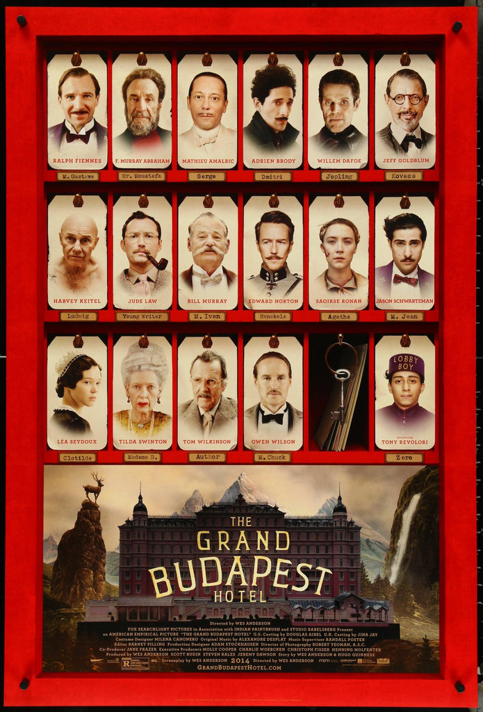The Grand Budapest Hotel Original Vintage Movie Poster
