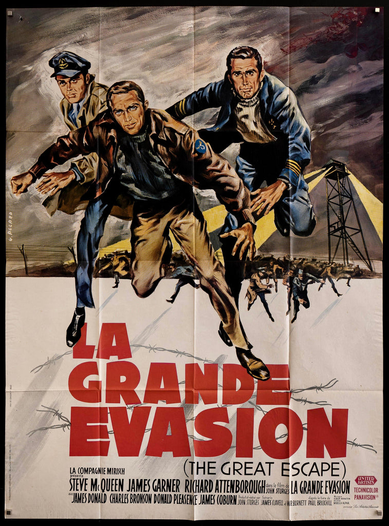 The Great Escape French 1 Panel (47x63) Original Vintage Movie Poster