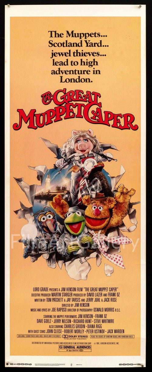 The Great Muppet Caper Original Vintage Movie Poster