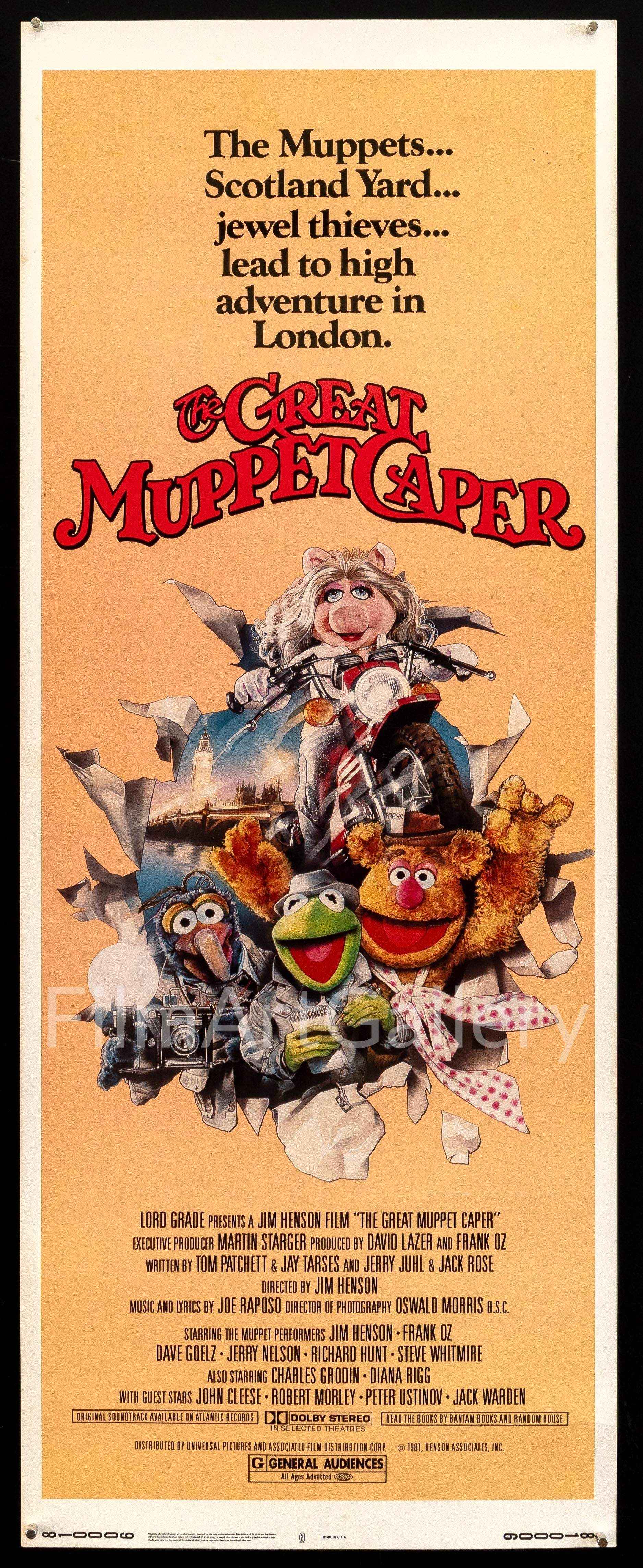 The Great Muppet Caper Original Vintage Movie Poster