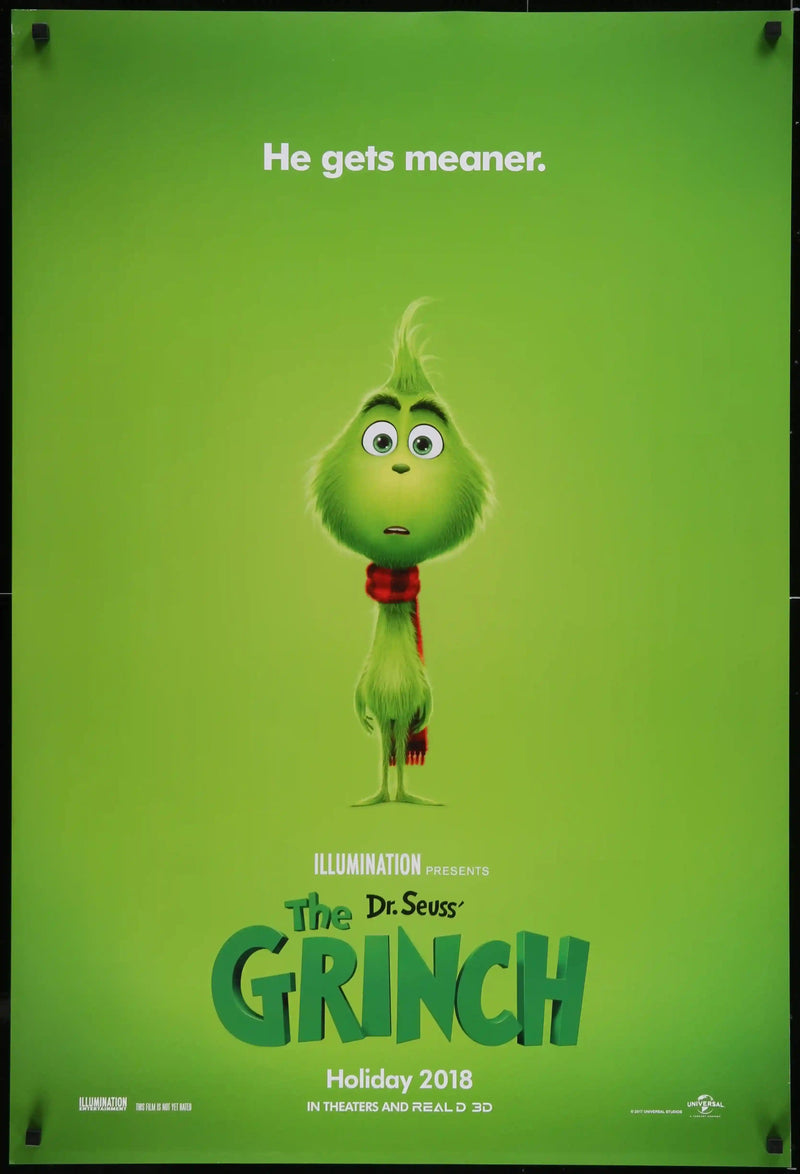 The Grinch Movie Poster 2018 1 Sheet 27x41 the-grinch-movie-poster-2018-1-sheet-27x41