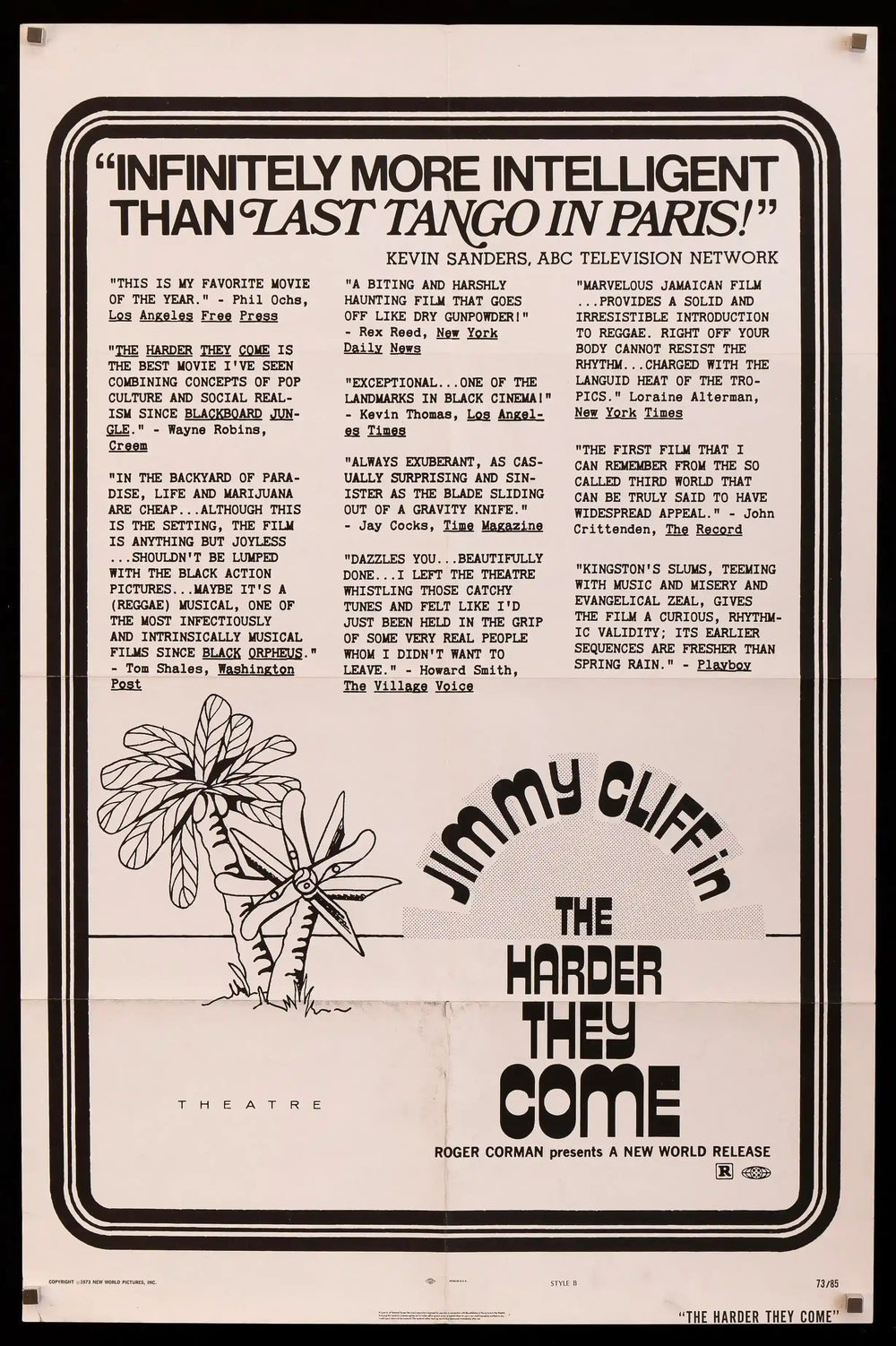 The Harder They Come Original Vintage Movie Poster