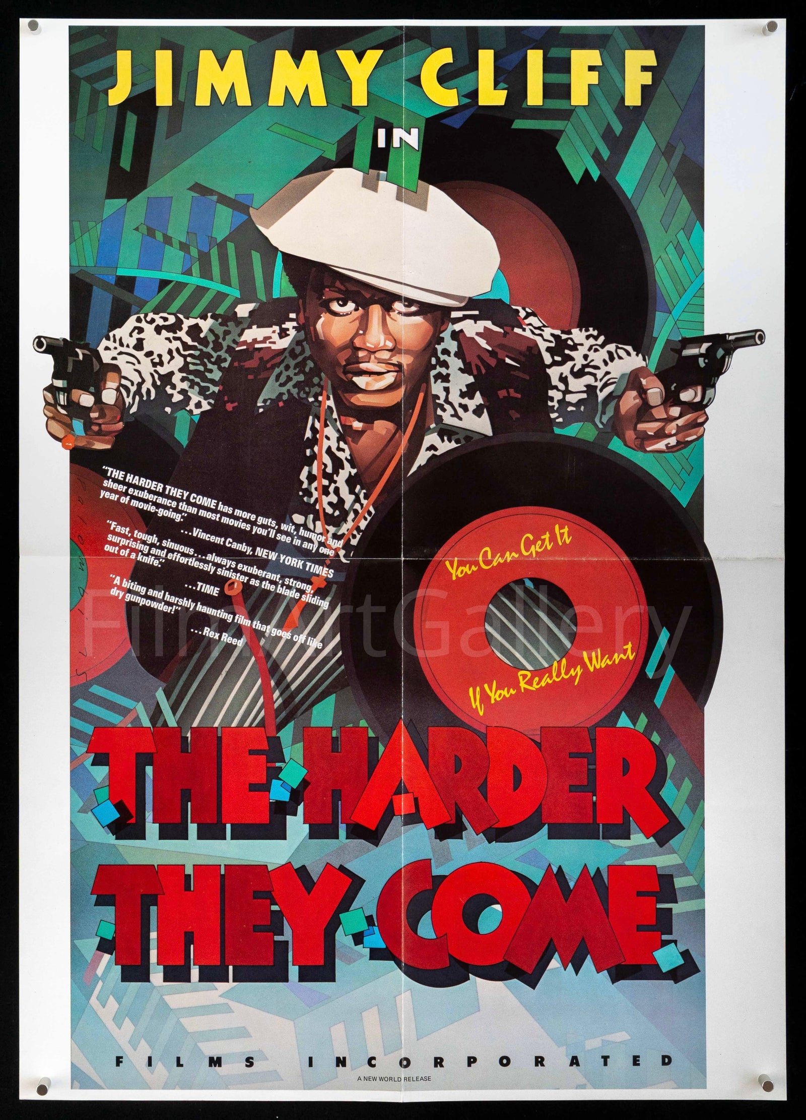 The Harder They Come Original Vintage Movie Poster