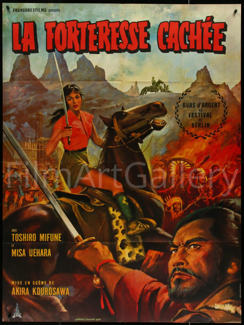 The Hidden Fortress Original Vintage Movie Poster