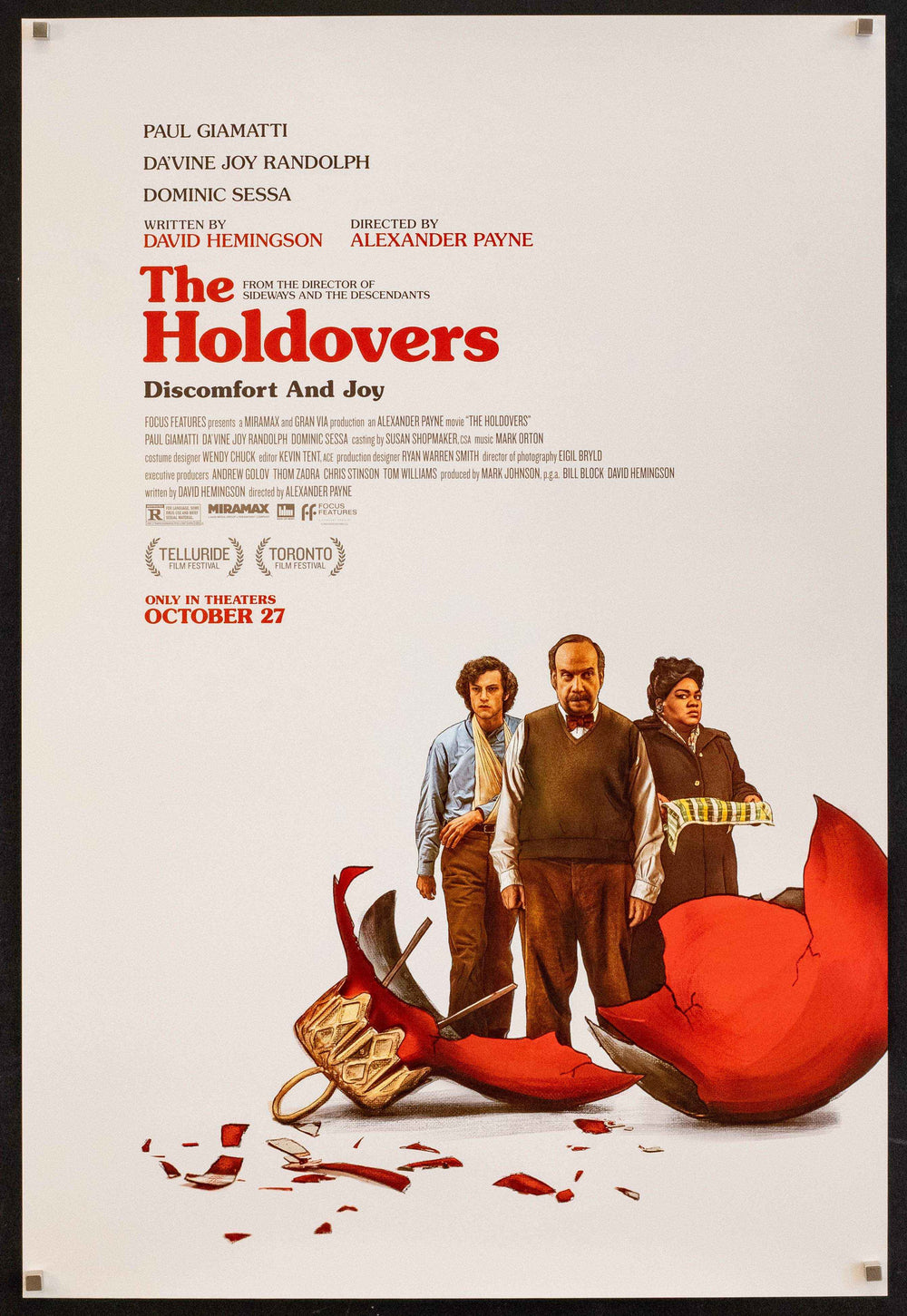 The Holdovers Original Vintage Movie Poster