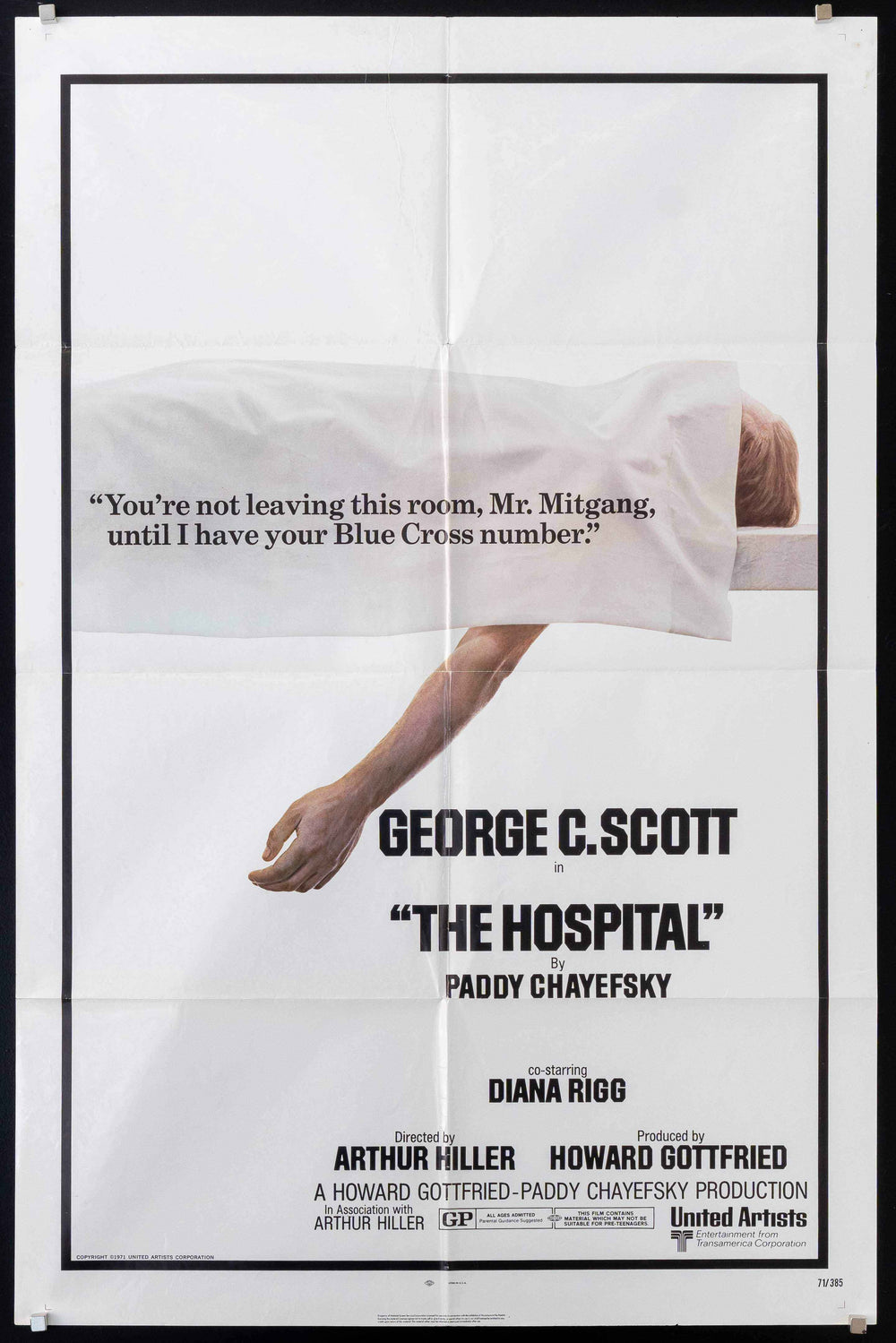 The Hospital Original Vintage Movie Poster