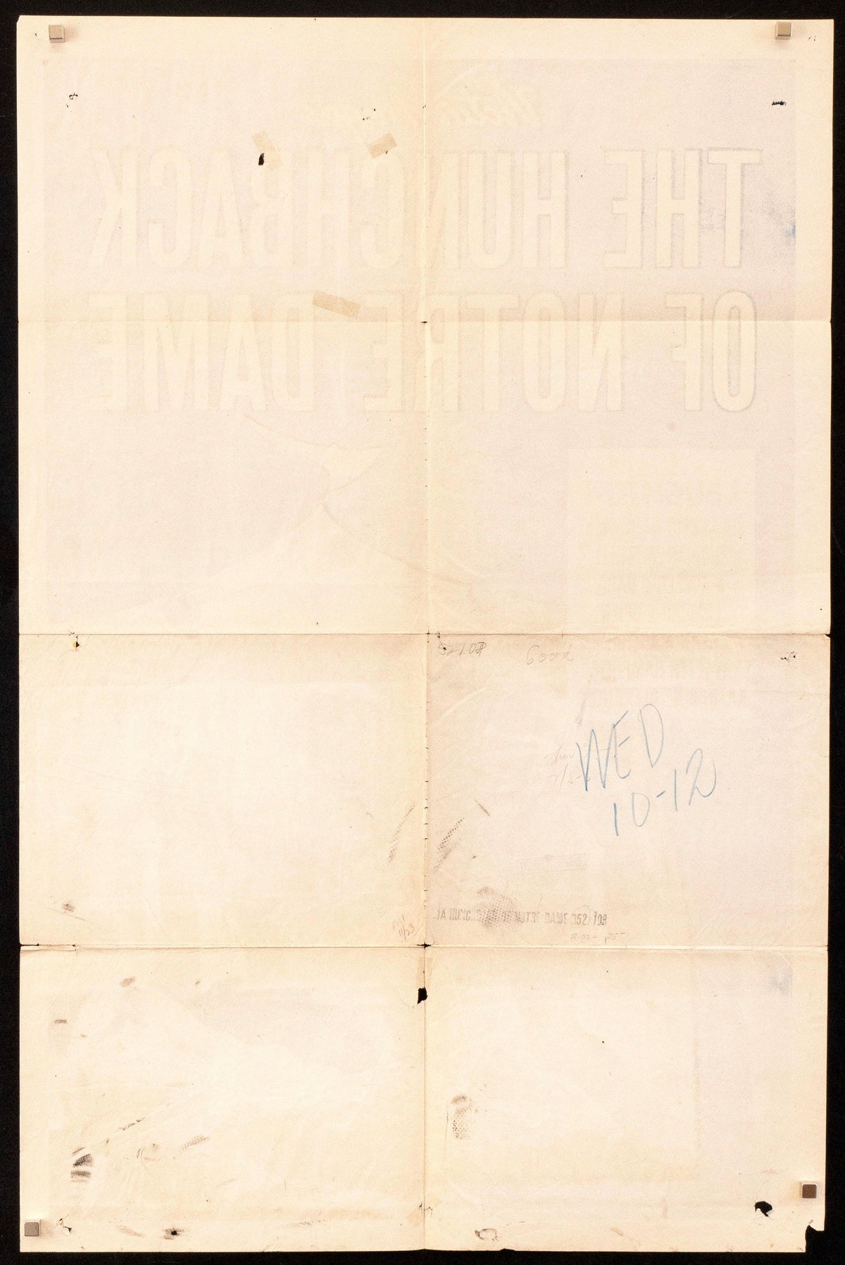 The Hunchback of Notre Dame Original Vintage Movie Poster