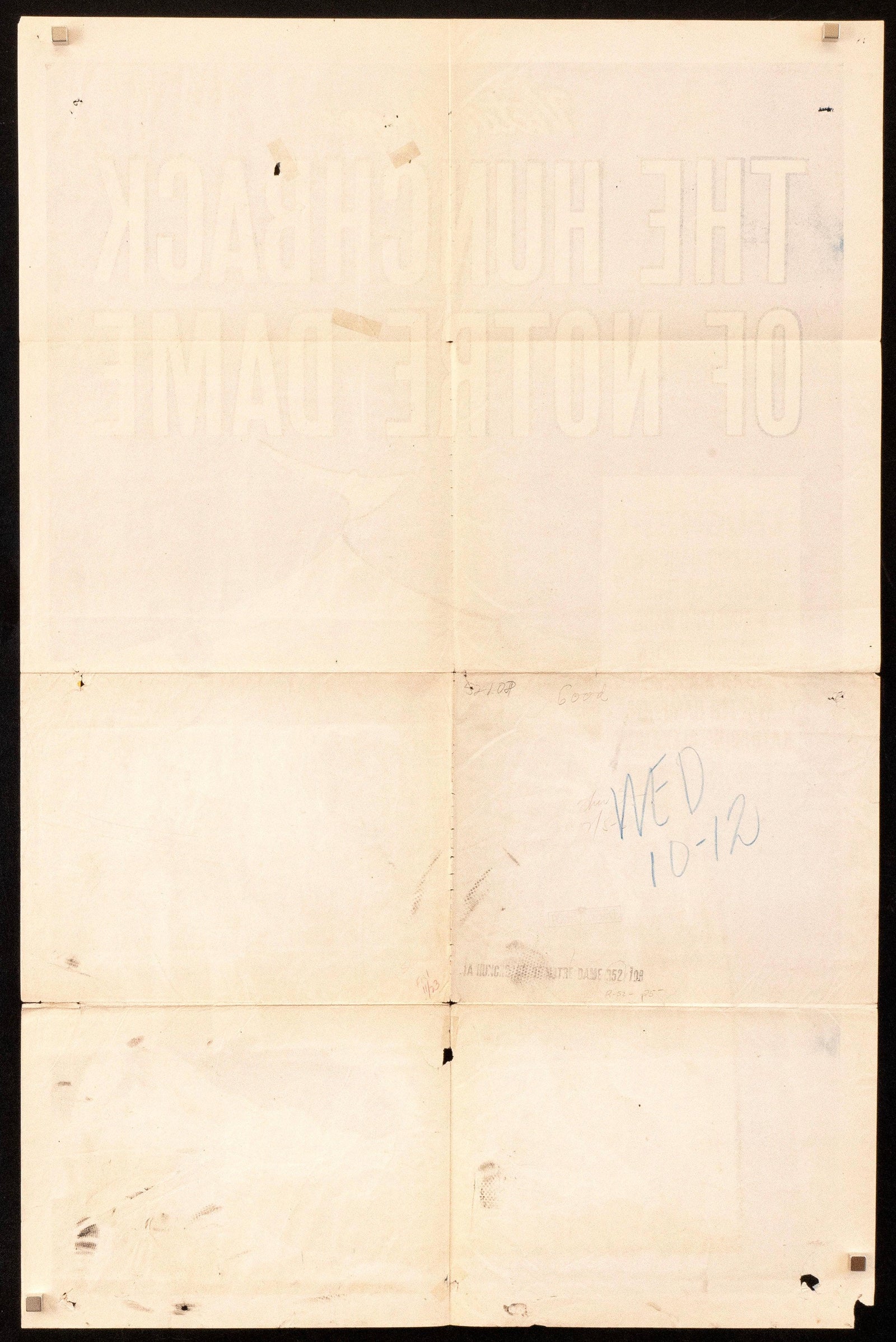 The Hunchback of Notre Dame Original Vintage Movie Poster