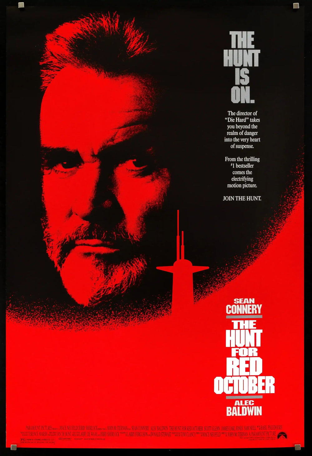 The Hunt for Red October Original Vintage Movie Poster