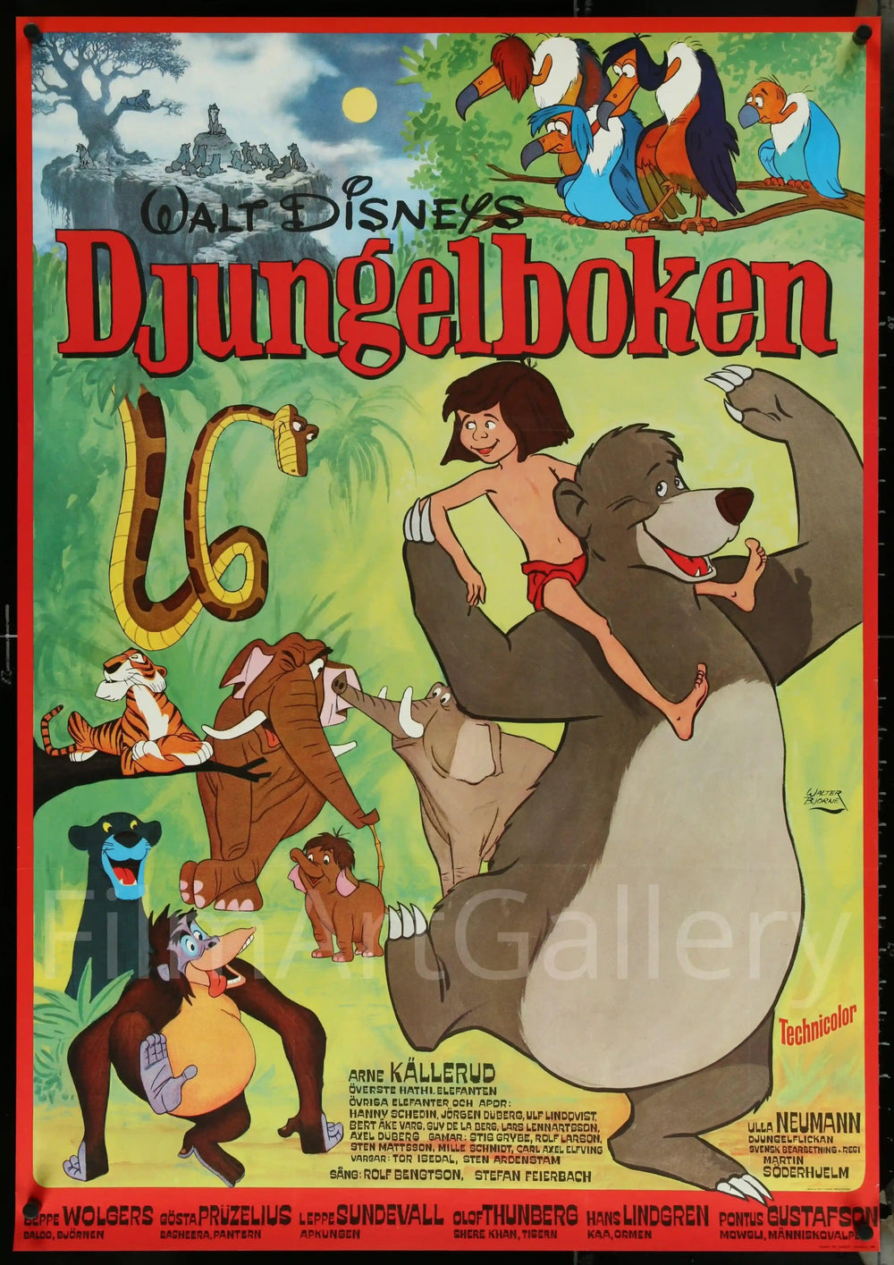 The Jungle Book Original Vintage Movie Poster
