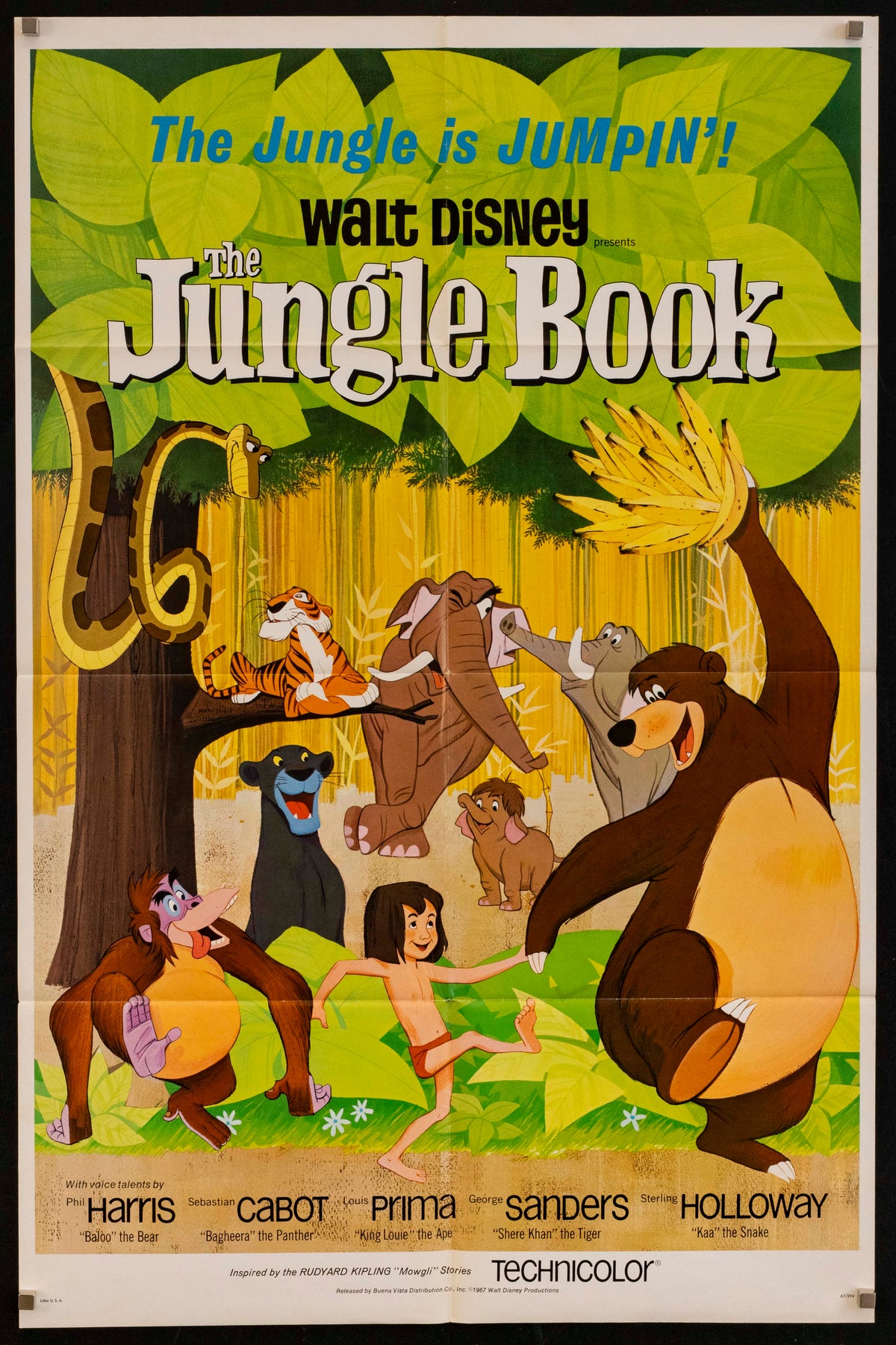 The Jungle Book Original Vintage Movie Poster