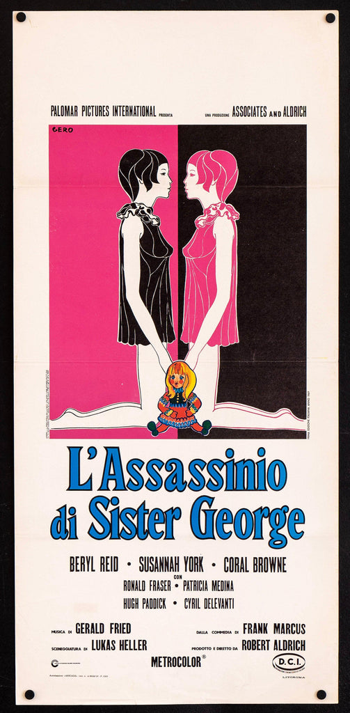 The Killing of Sister George Italian Locandina (13x28) Original Vintage Movie Poster