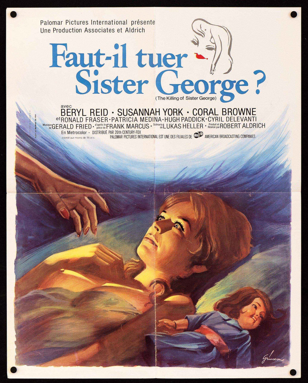 The Killing of Sister George Original Vintage Movie Poster