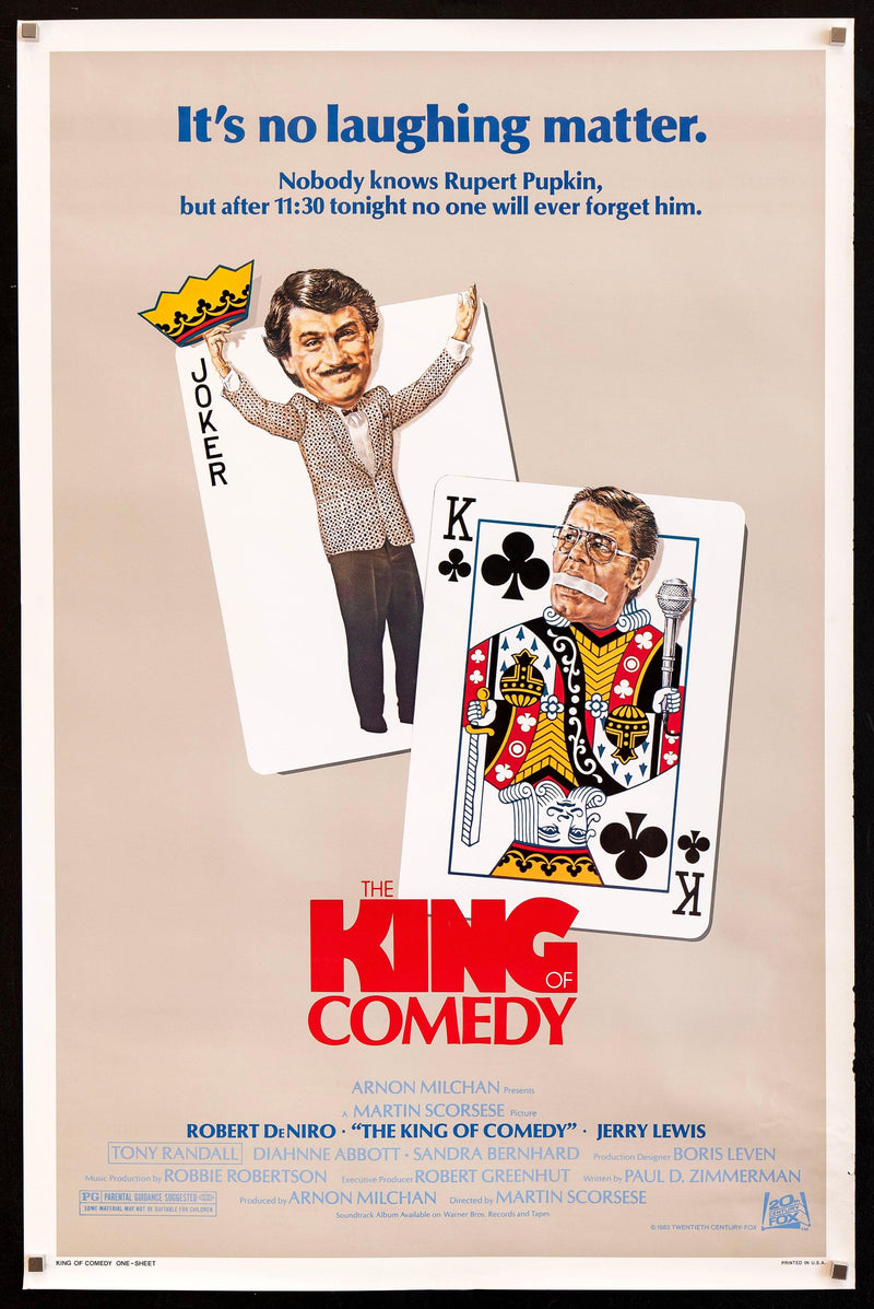 The King of Comedy 1 Sheet (27x41) Original Vintage Movie Poster