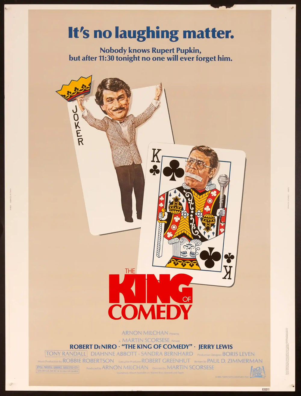 The King of Comedy Original Vintage Movie Poster