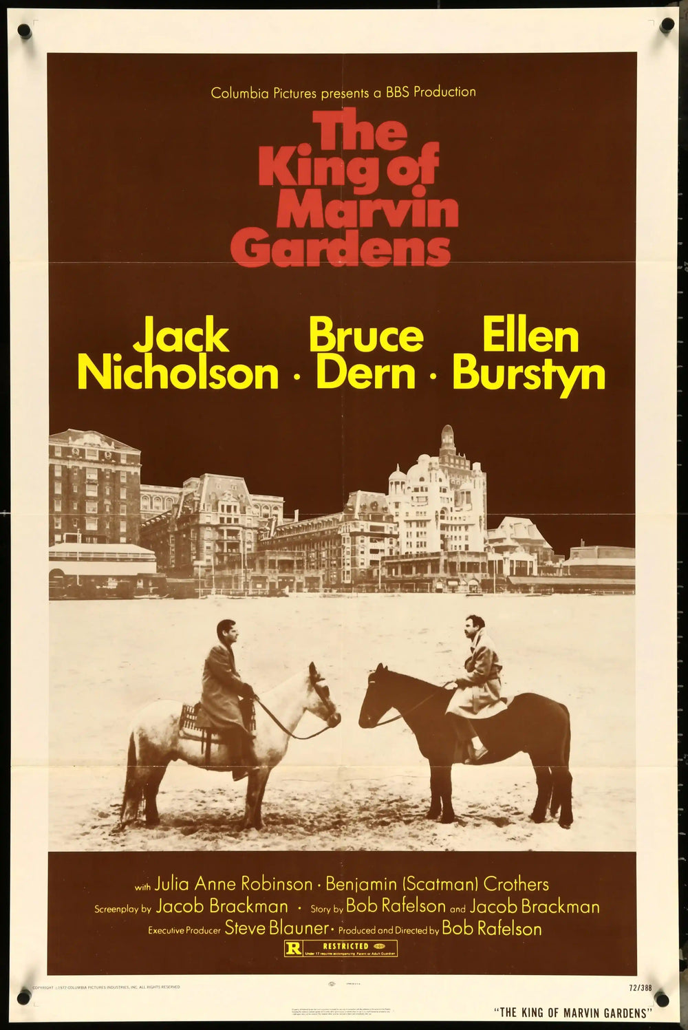 The King of Marvin Gardens Original Vintage Movie Poster