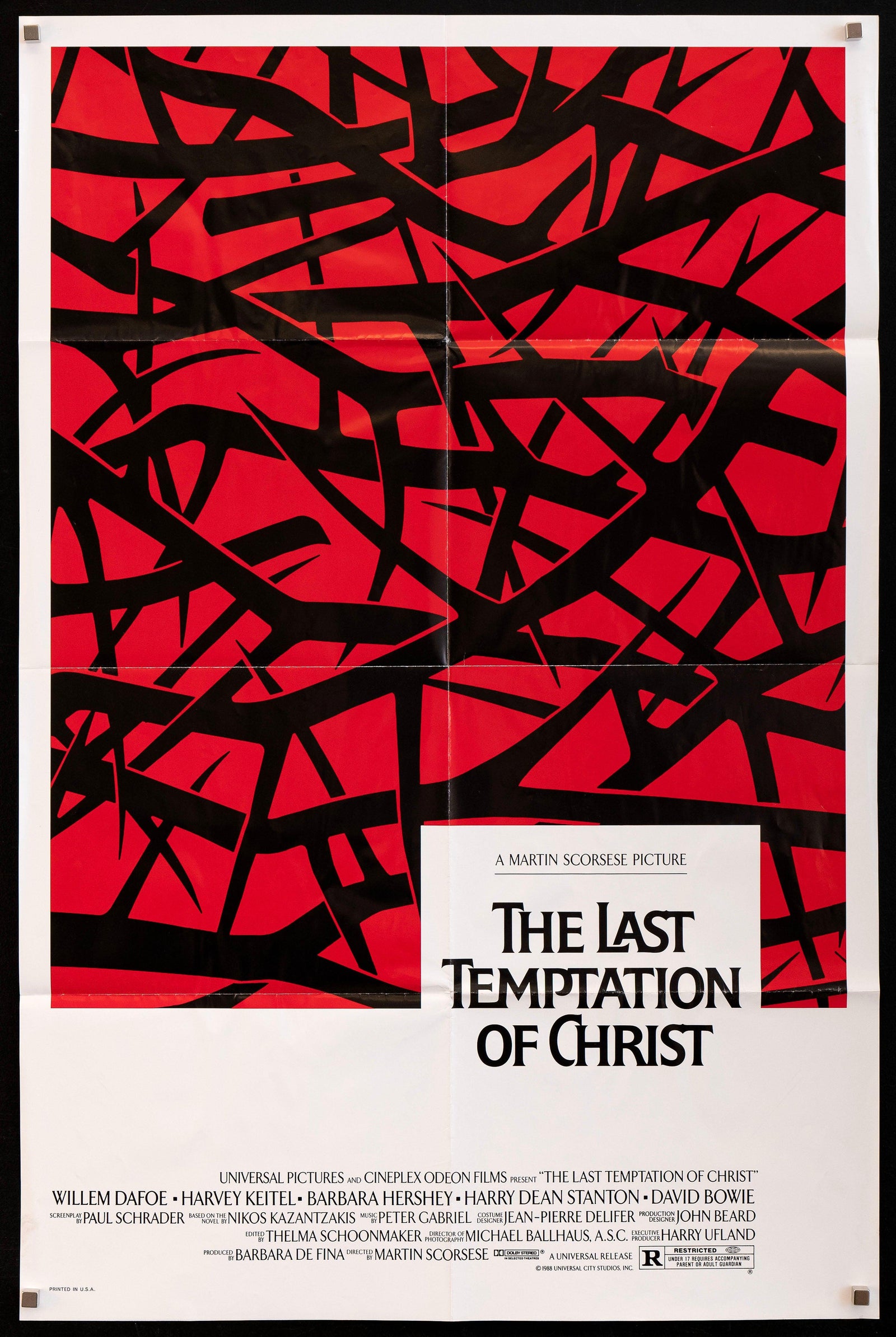 The Last Temptation of Christ Original Vintage Movie Poster