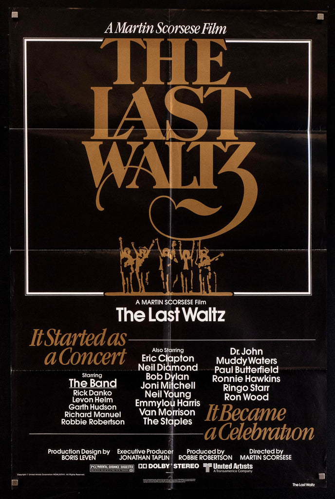 The Last Waltz Original Vintage Movie Poster