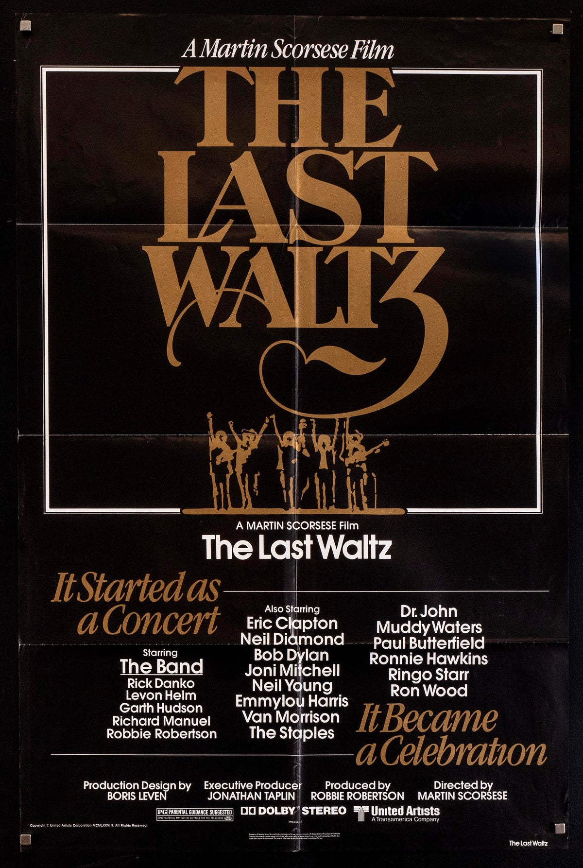 The Last Waltz Original Vintage Movie Poster