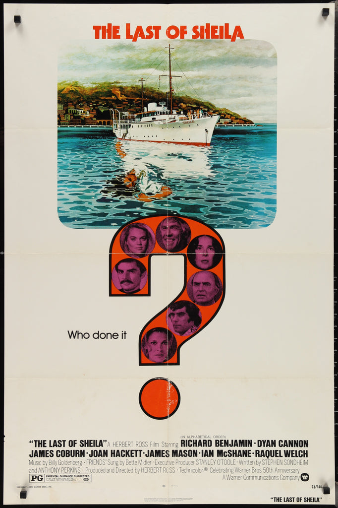 The Last of Sheila 1 Sheet (27x41) Original Vintage Movie Poster