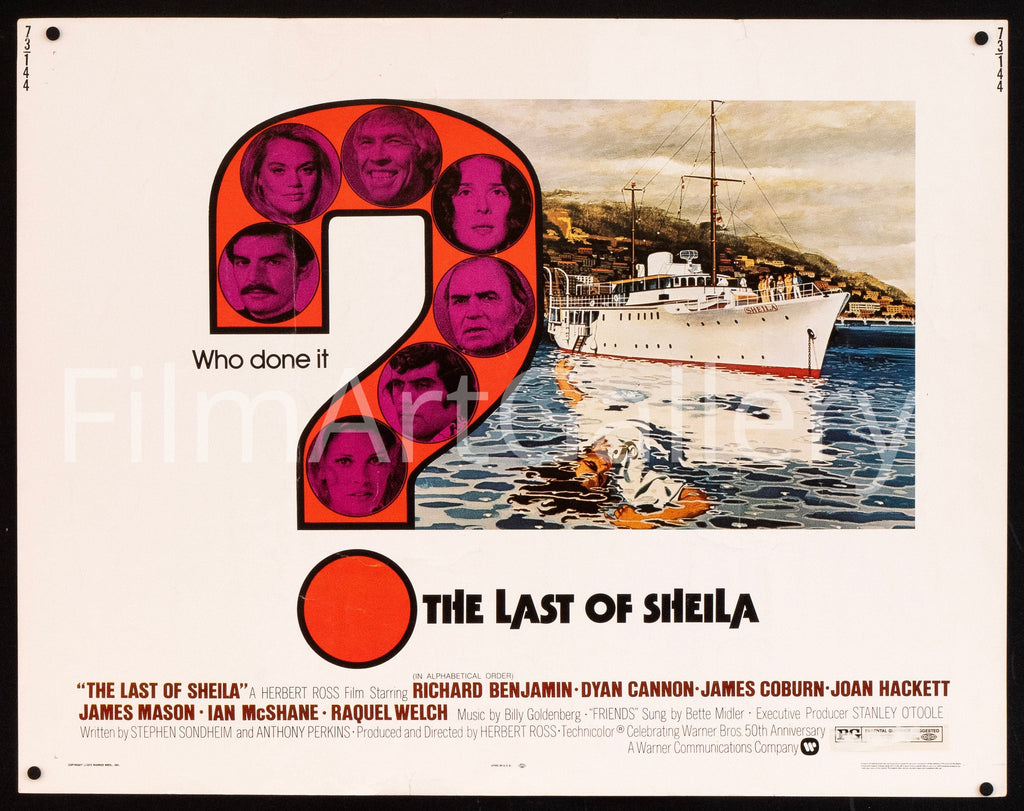 The Last of Sheila Half Sheet (22x28) Original Vintage Movie Poster