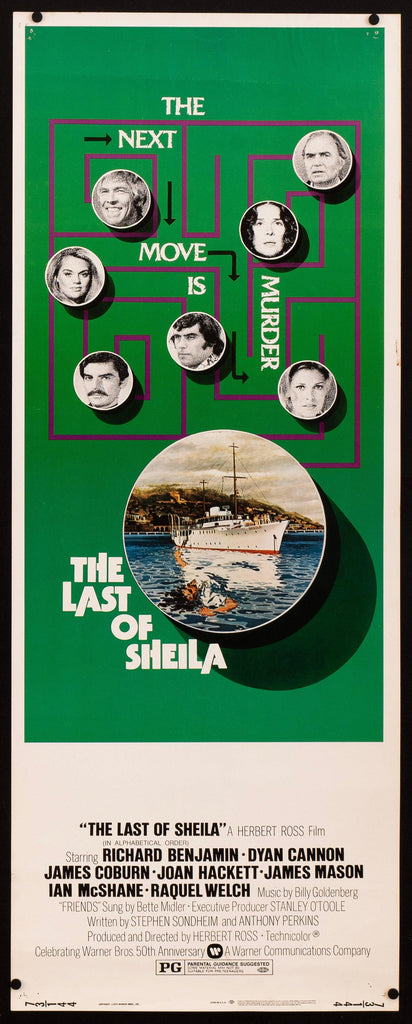 The Last of Sheila Insert (14x36) Original Vintage Movie Poster