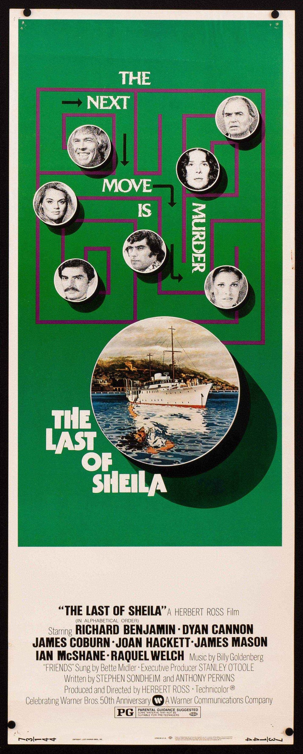The Last of Sheila Original Vintage Movie Poster