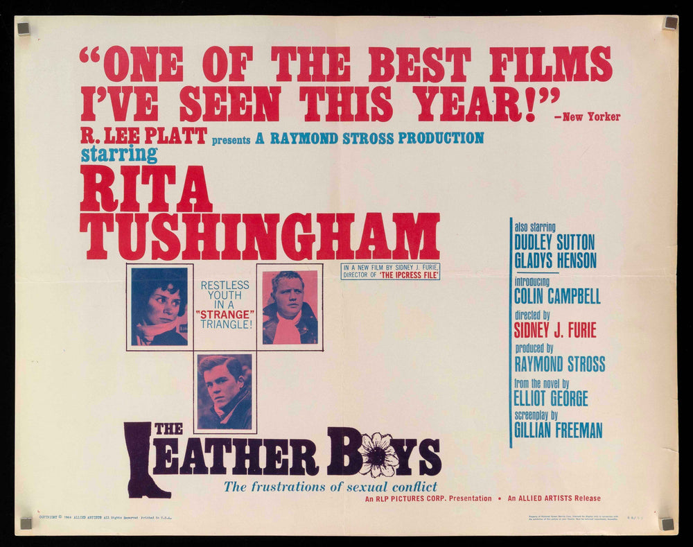 The Leather Boys Original Vintage Movie Poster