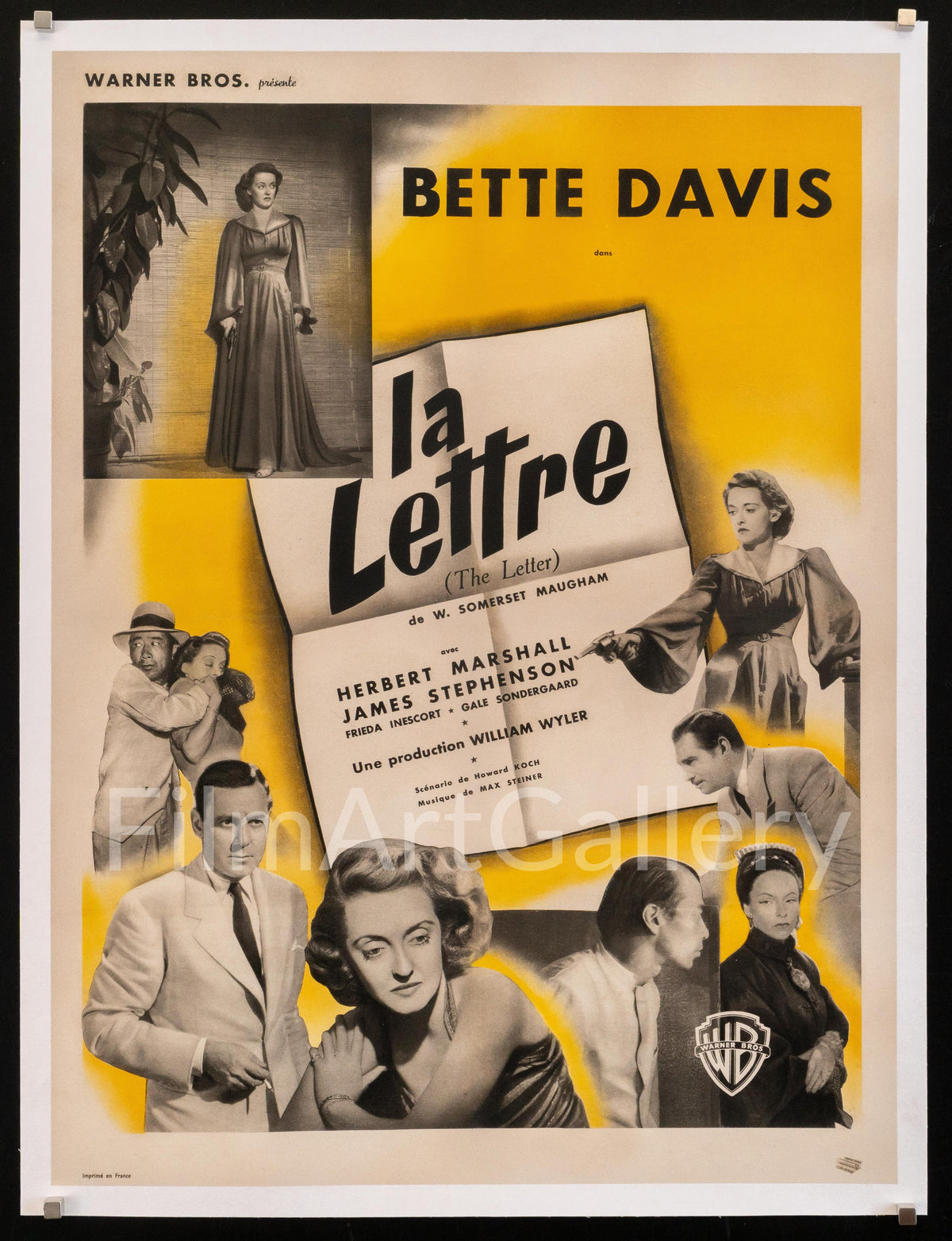 The Letter Original Vintage Movie Poster