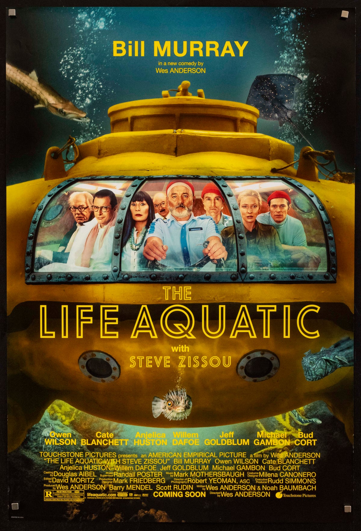 The Life Aquatic with Steve Zissou Original Vintage Movie Poster