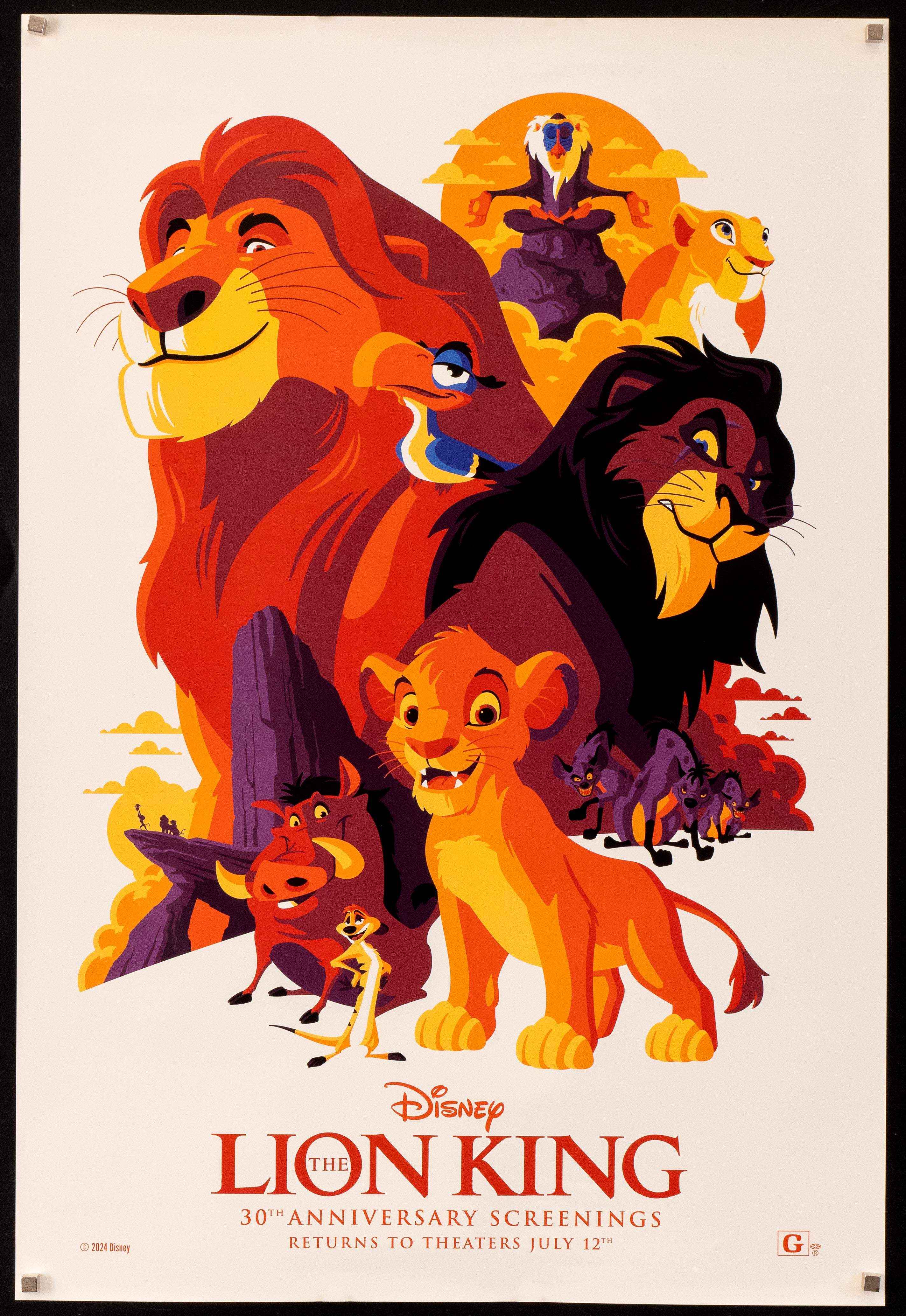 The Lion King Movie Poster 1994 1 Sheet 27x41 The Lion King Movie Poster 1994 1 Sheet 27x41