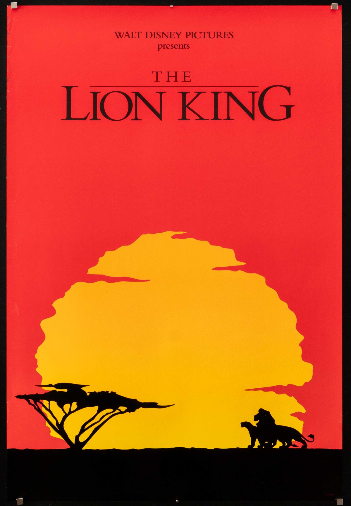 The Lion King Original Vintage Movie Poster