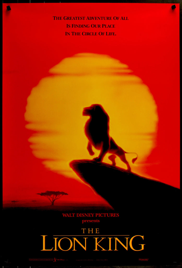 The Lion King Original Vintage Movie Poster