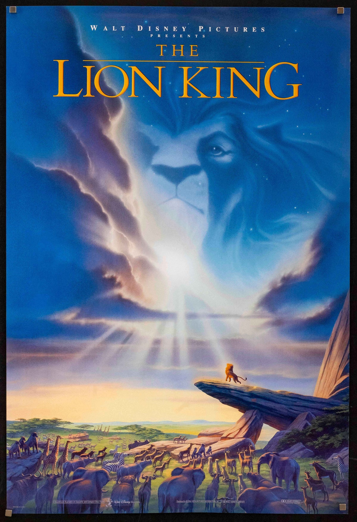 The Lion King Original Vintage Movie Poster