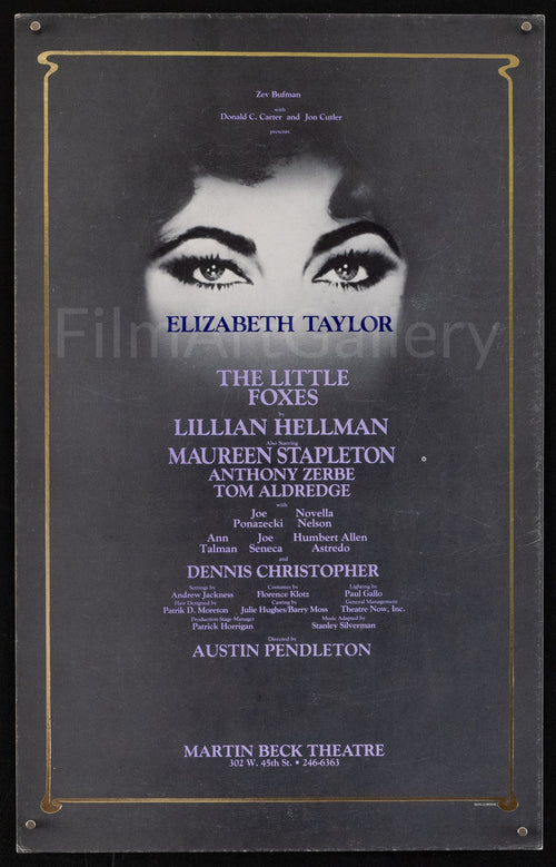 The Little Foxes Original Vintage Movie Poster