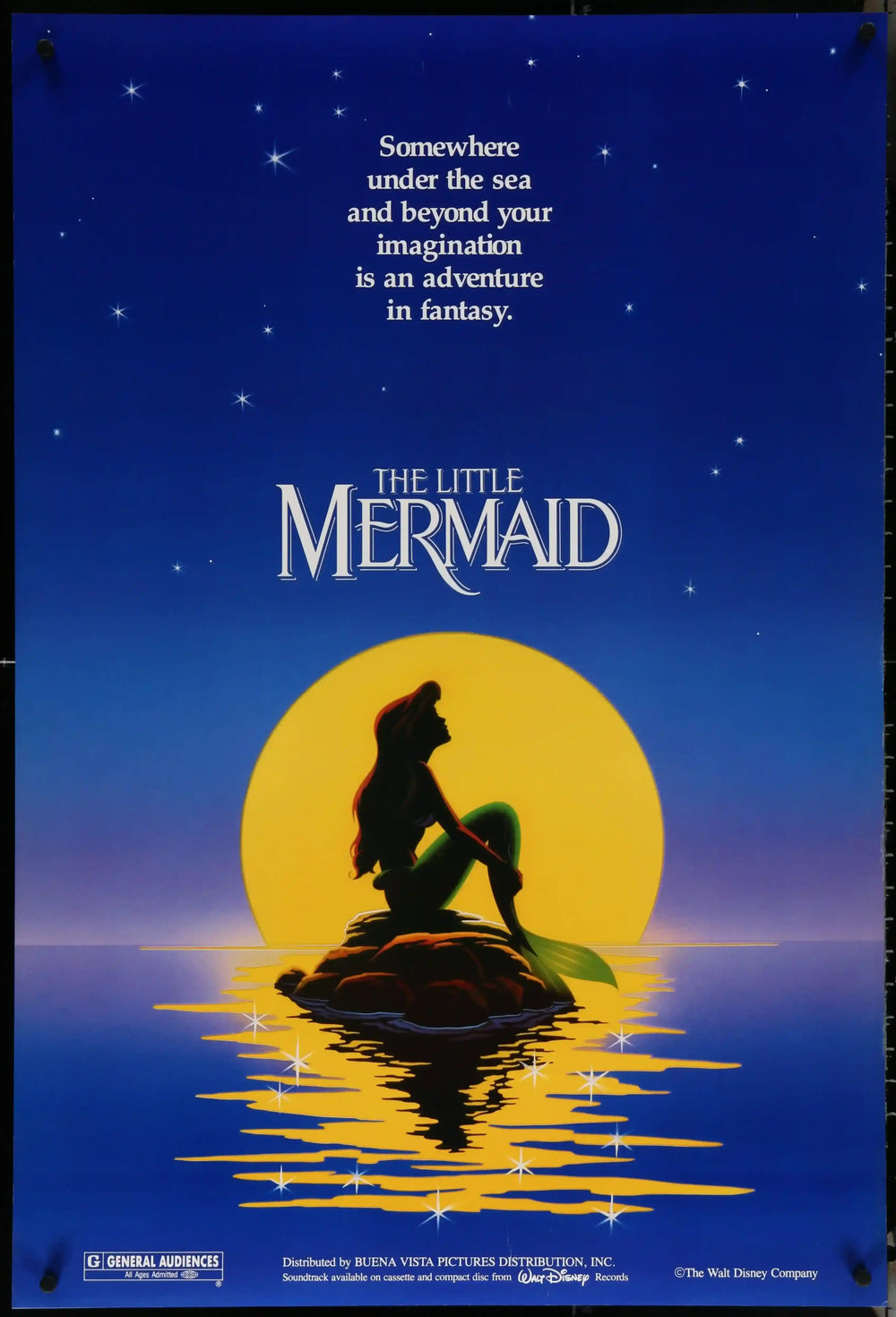 The Little Mermaid Original Vintage Movie Poster