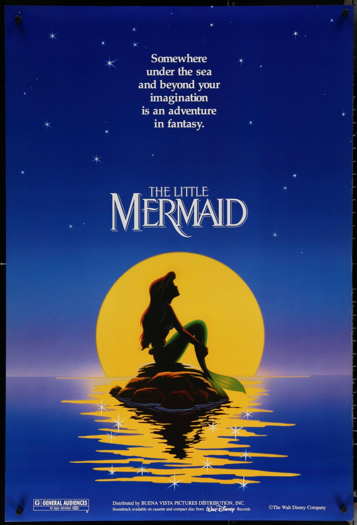 The Little Mermaid Original Vintage Movie Poster